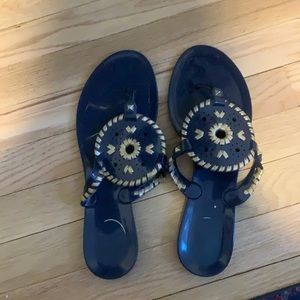 Jack Rogers Rubber Sandals, Size 8
